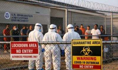 ICE Texas detention center measles outbreak lockdown with health officials monitoring detainees