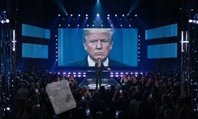 Trump sues Trevor Noah Epstein comments: Trevor Noah performing at the Grammys with Trump imagery and legal implications